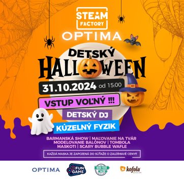 Detský Halloween v Steam Factory!