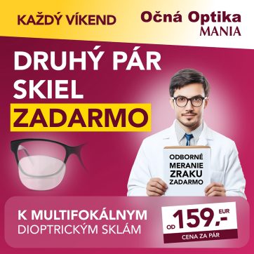 Druhé sklá úplne ZADARMO!