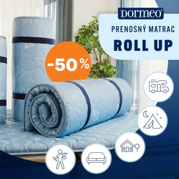 VRCHNÝ MATRAC ROLL UP: KOMFORT, KTORÝ CESTUJE S VAMI