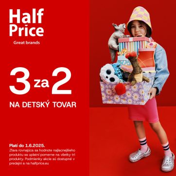 Darček, oblečenie, hračka? Vezmite 3, zaplaťte za 2!