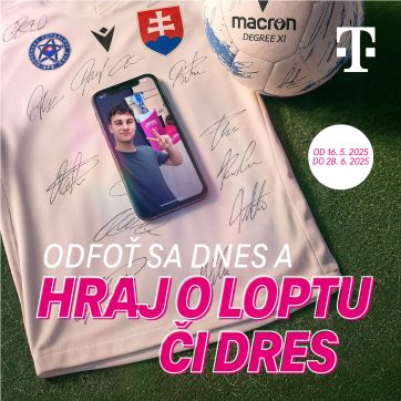 🏆 Chcete loptu alebo dres? Odfoťte sa ešte dnes v Telekom Centre 📸
