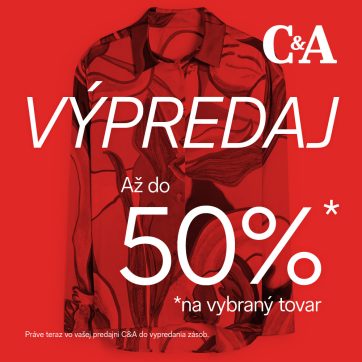 VÝPREDAJ až do 50 %
