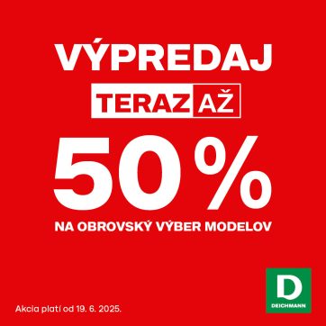Výpredaj až do -50%