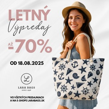 Letné výpredaje v LARA BAGS