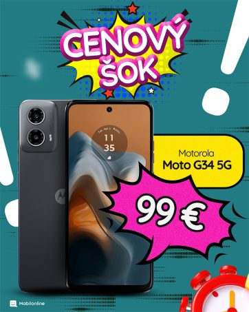 Motorola Moto G34 za akciovú cenu 99 €