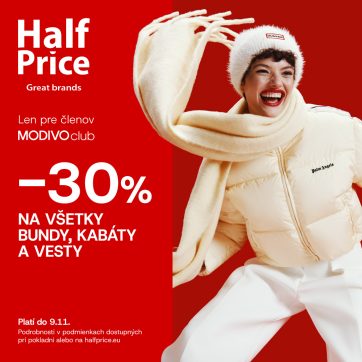 -30% na všetky bundy, kabáty a vesty