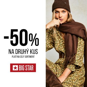 -50% na druhý kus
