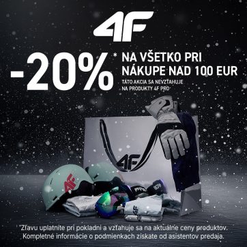 -20%* NA VŠETKO PRI NÁKUPE NAD 100 EUR