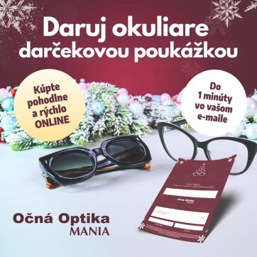 Daruj okuliare darčekovou poukážkou