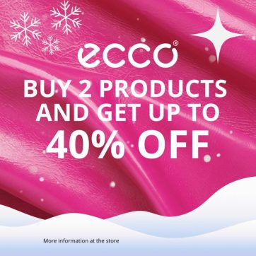 KÚPTE 2 PRODUKTY A ZÍSKAJTE AŽ 40 % ZĽAVU NA OBUV*