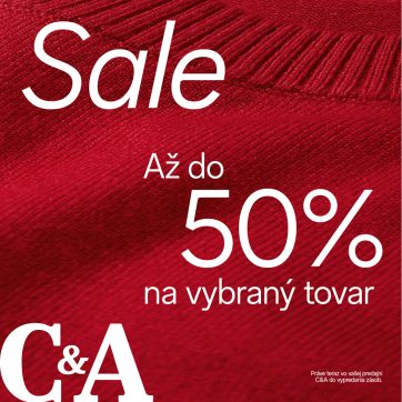 Výpredaj až do 50 % na vybraný tovar