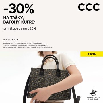 -30 % na kabelky v CCC!