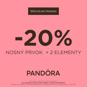 -20% zľava pri nákupe náramku a dvoch príveskov