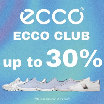 ECCO CLUB: AŽ 30% EXKLUZÍVNA ZĽAVA LEN PRE ČLENOV