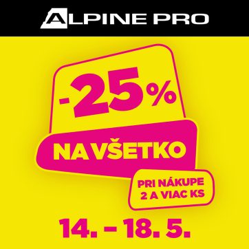 -25% na všetky nové a zľavnené kúsky pri kúpe 2 a viac kusov!