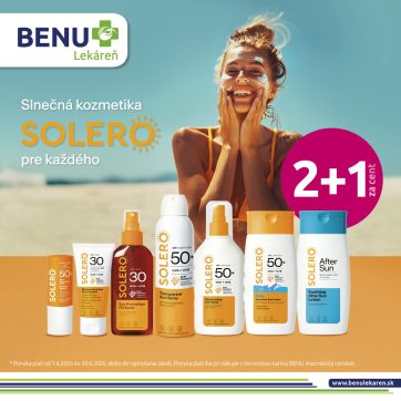 Pripravte sa na leto s produktmi slnečnej starostlivosti SOLERO!