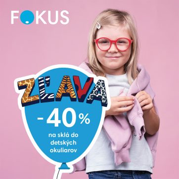 Zľava -40% na sklá do detských okuliarov