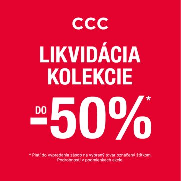 Likvidácia kolekcie do -50 % v CCC!