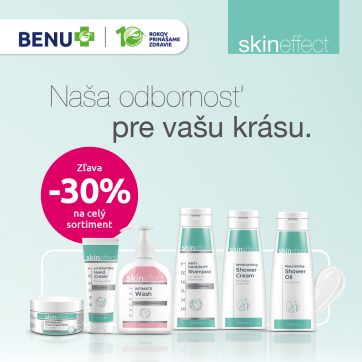 V lekárňach BENU teraz nájdete produkty Skineffect so zľavou 30 %! ✨