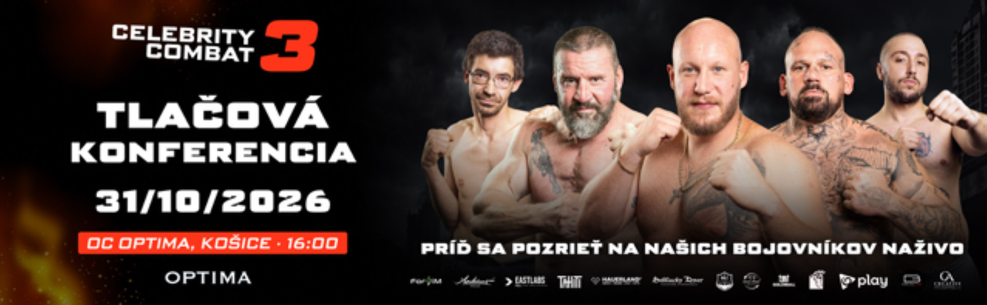 Tlačová konferencia CELEBRITY COMBAT 3